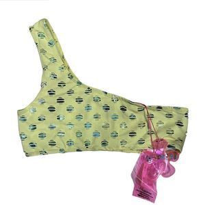 Jaded London Women's Asymmetric Overlay Top Knit Mix Size 6 NWT One Shoulder